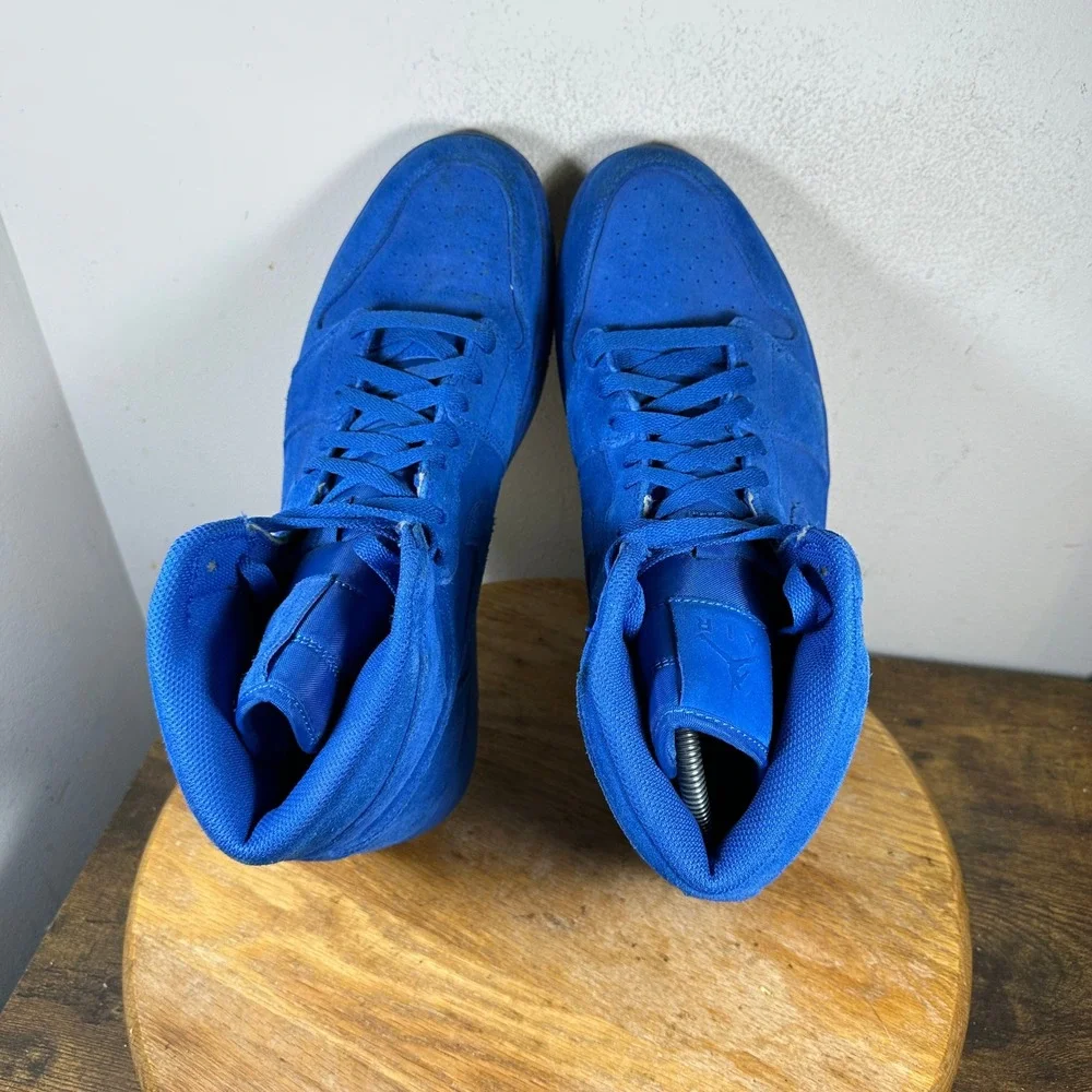 Jordan 1 Retro High Blue Suede Team Royal Mens Sneakers 332550-404 Size 13